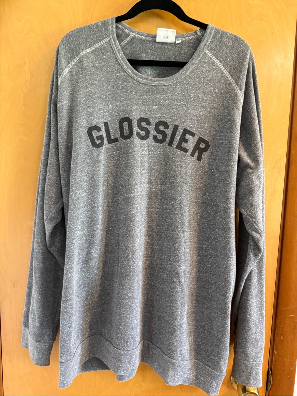 Glossier Heather Gray Crewneck Sweatshirt
